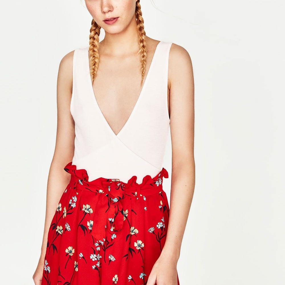 Zara Ribbed Bodysuit